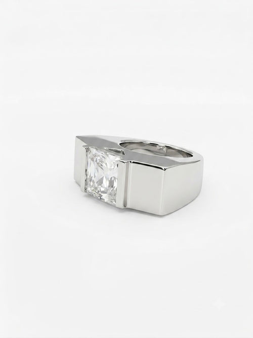 Bague vintage en argent années 80