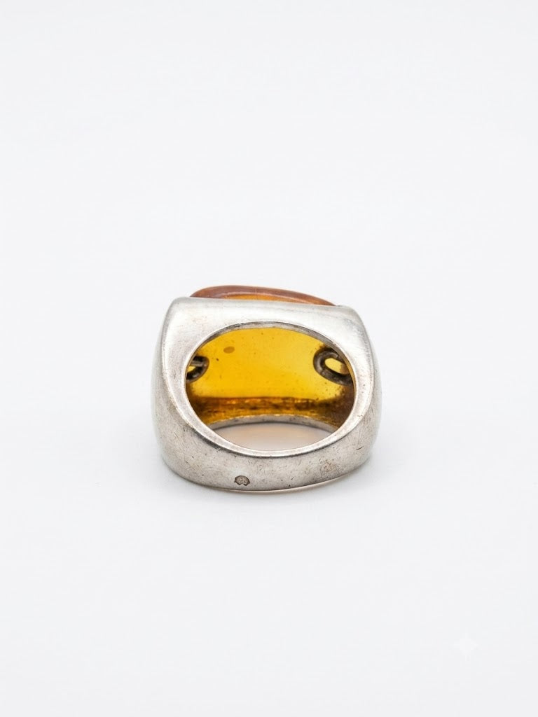 Bague vintage en argent années 70