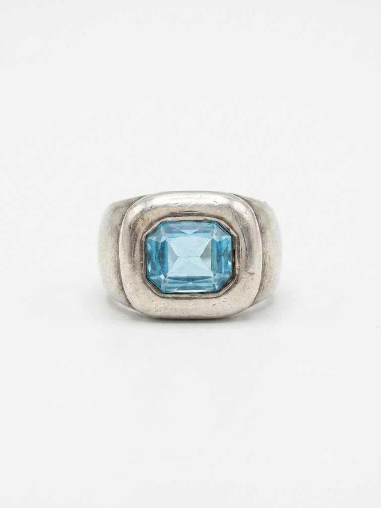 Bague vintage en argent années 70