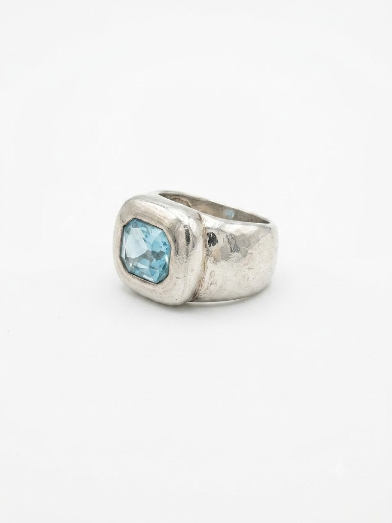 Bague vintage en argent années 70