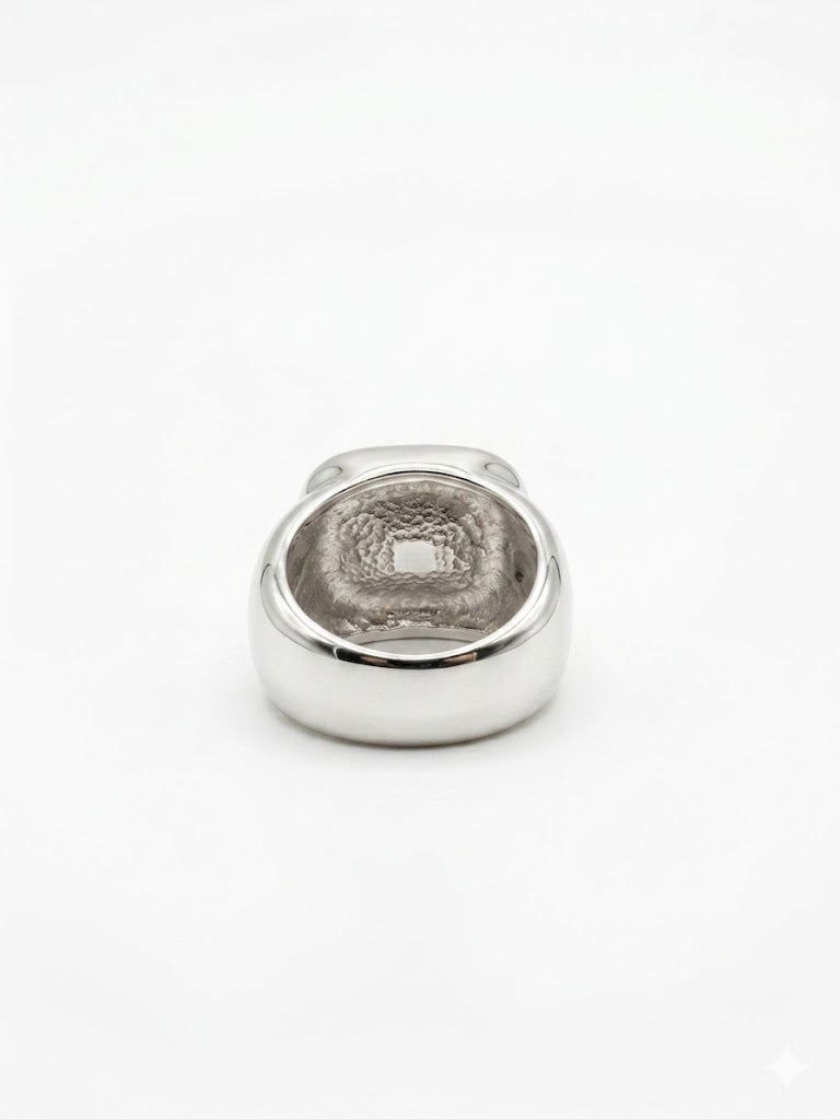 Bague vintage en argent années 70