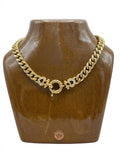 Collier Agatha maille gourmette dorée