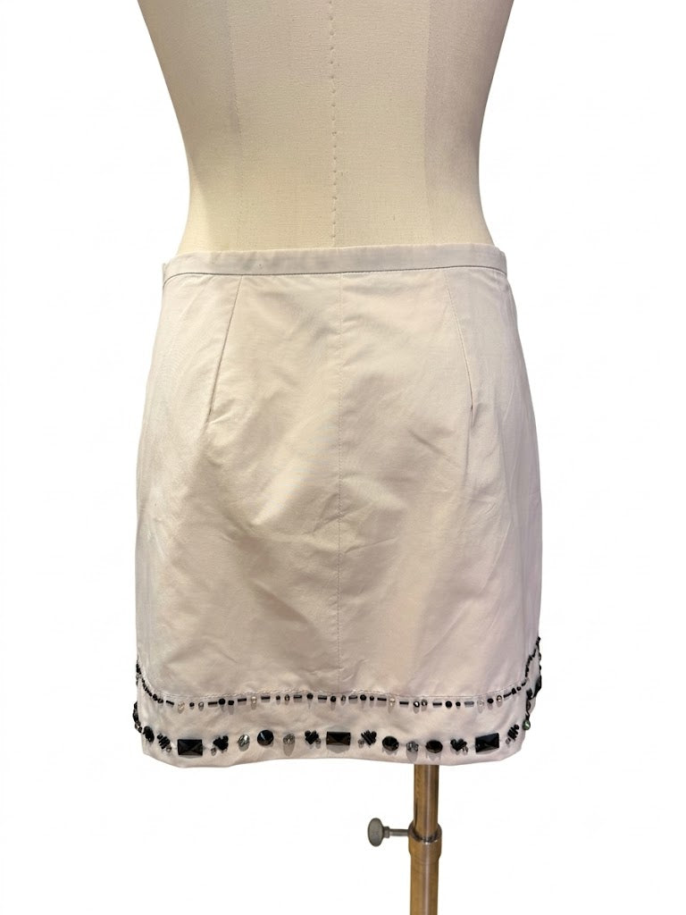 Jupe Louis Vuitton ornée de perles et cristaux