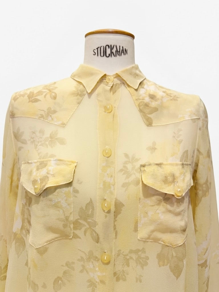 Blouse Kenzo en soie imprimée florale