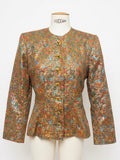 Veste Yves Saint Laurent Rive Gauche en coton métallisé