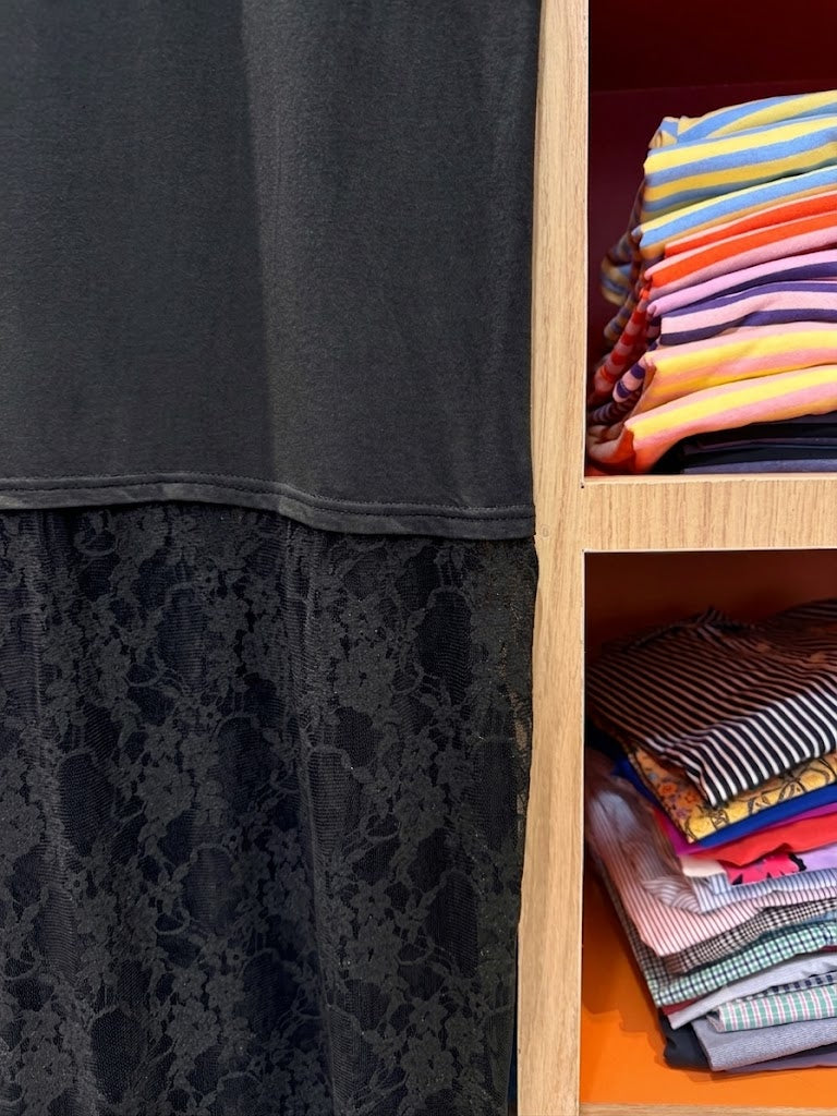 Robe upcyclée Fruit of the Loom Noire