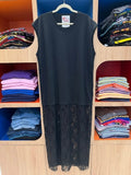 Robe upcyclée Fruit of the Loom Noire