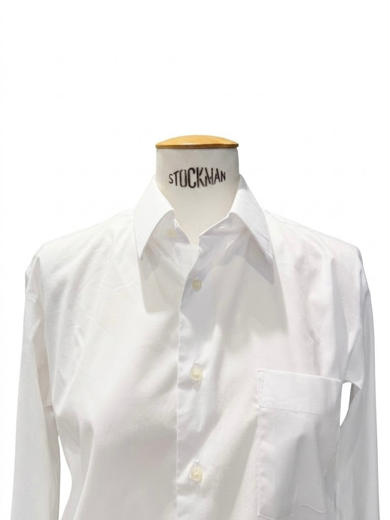 Chemise en popeline blanche