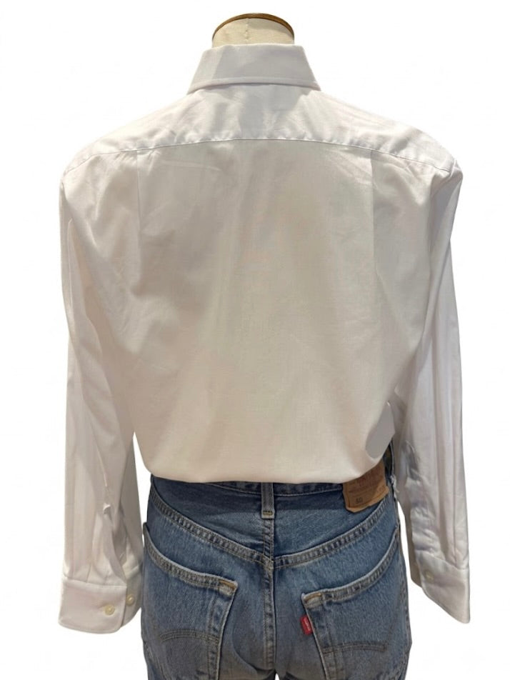 Chemise en popeline blanche