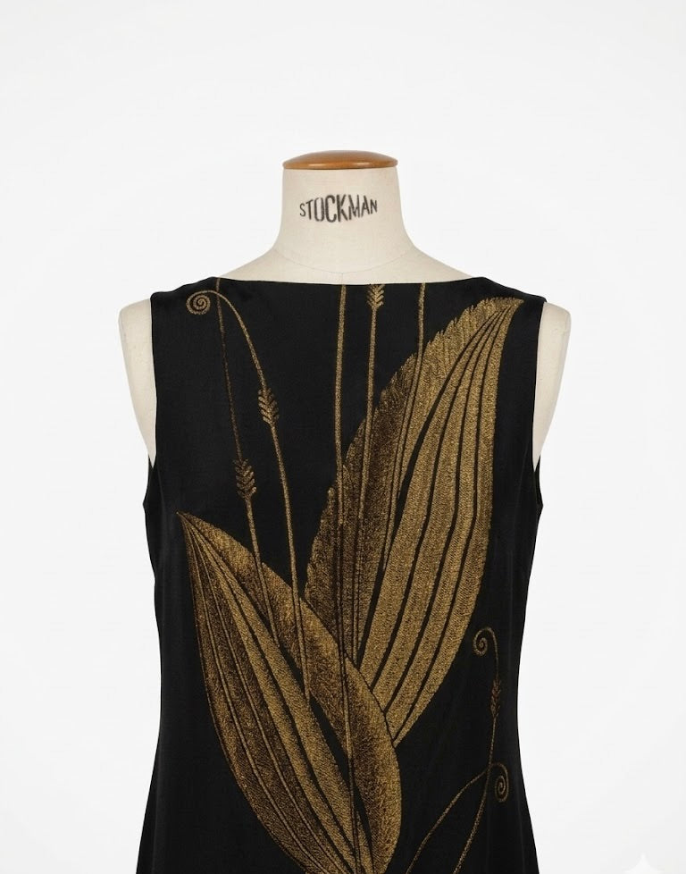 Robe Ralph Lauren noire et dorée