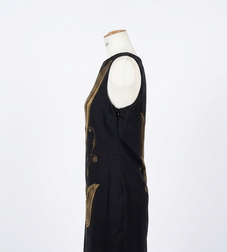 Robe Ralph Lauren noire et dorée