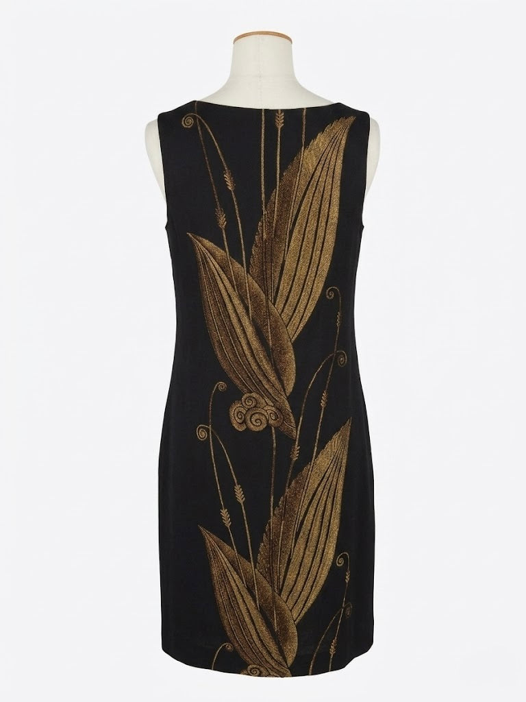 Robe Ralph Lauren noire et dorée