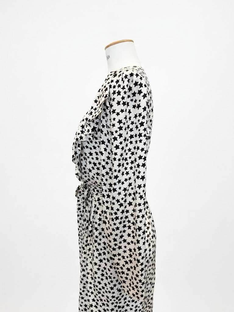 Robe Saint Laurent Rive Gauche à motif étoiles