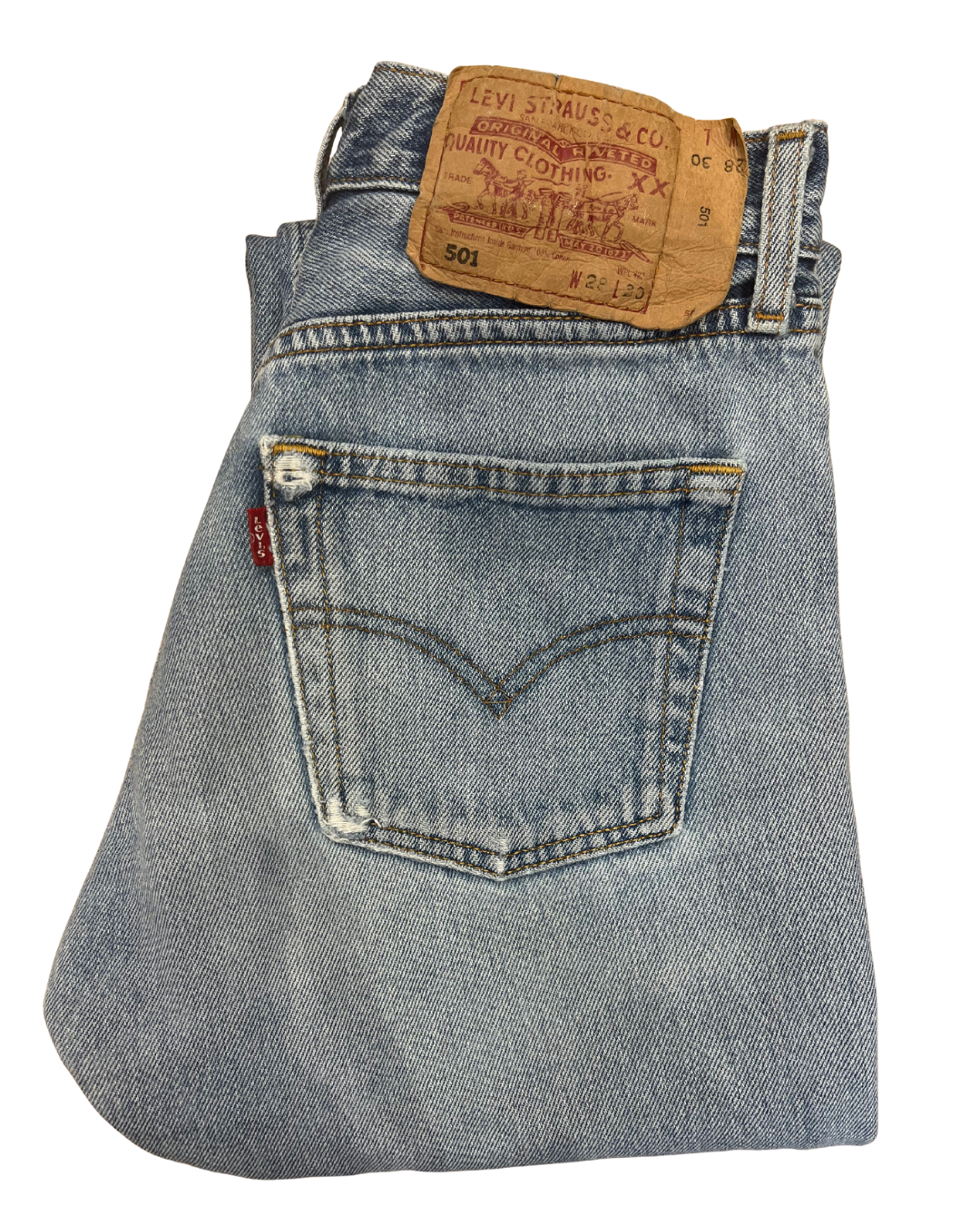 Jeans Levi's 501 W28 L30 - numéro GGG