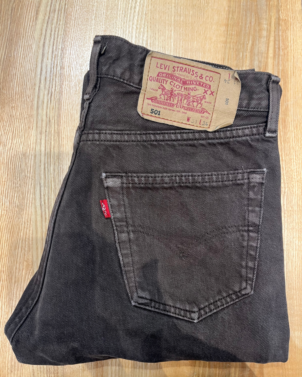 Jeans Levi's 501 W31 L34 - numéro 6E