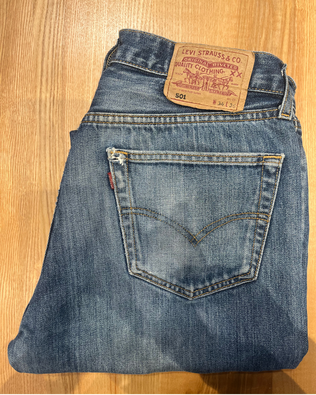 Jeans Levi's 501 W34 L36 - numéro 6C