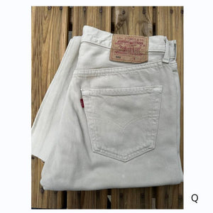 Jeans Levi's 501 W32 L34 numéro Q