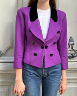 Veste YSL (Rive Gauche) violette