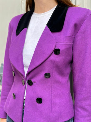 Veste YSL (Rive Gauche) violette