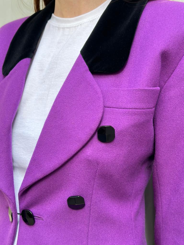 Veste YSL (Rive Gauche) violette