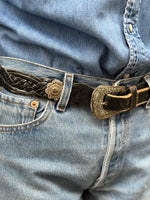 Ceinture en cuir Noir