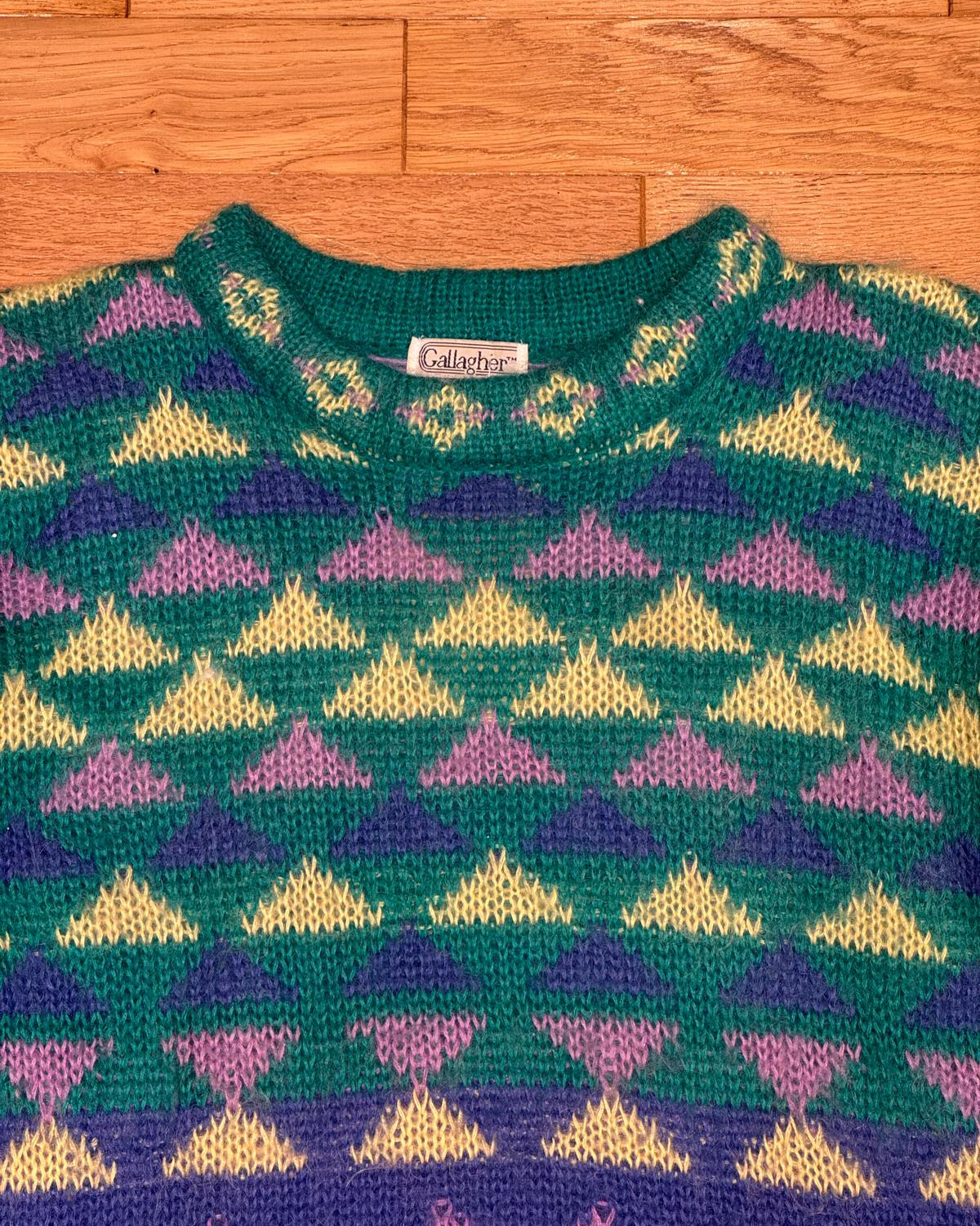 Pull jacquard en laine