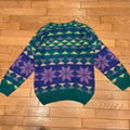 Pull jacquard en laine
