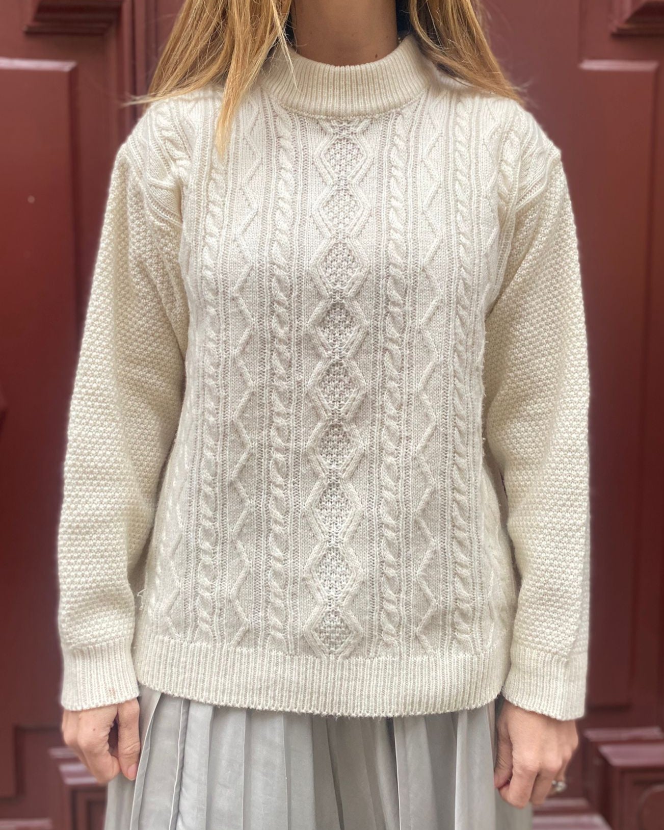 Pull écru Blanche Porte