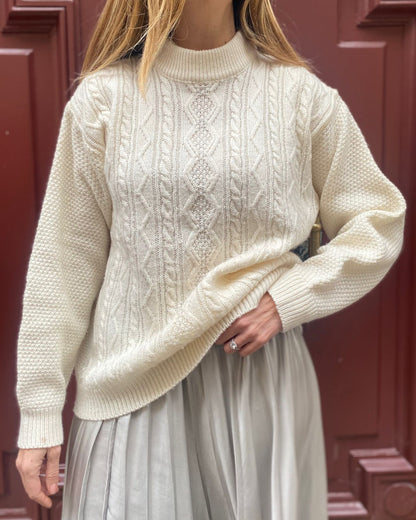 Pull écru Blanche Porte