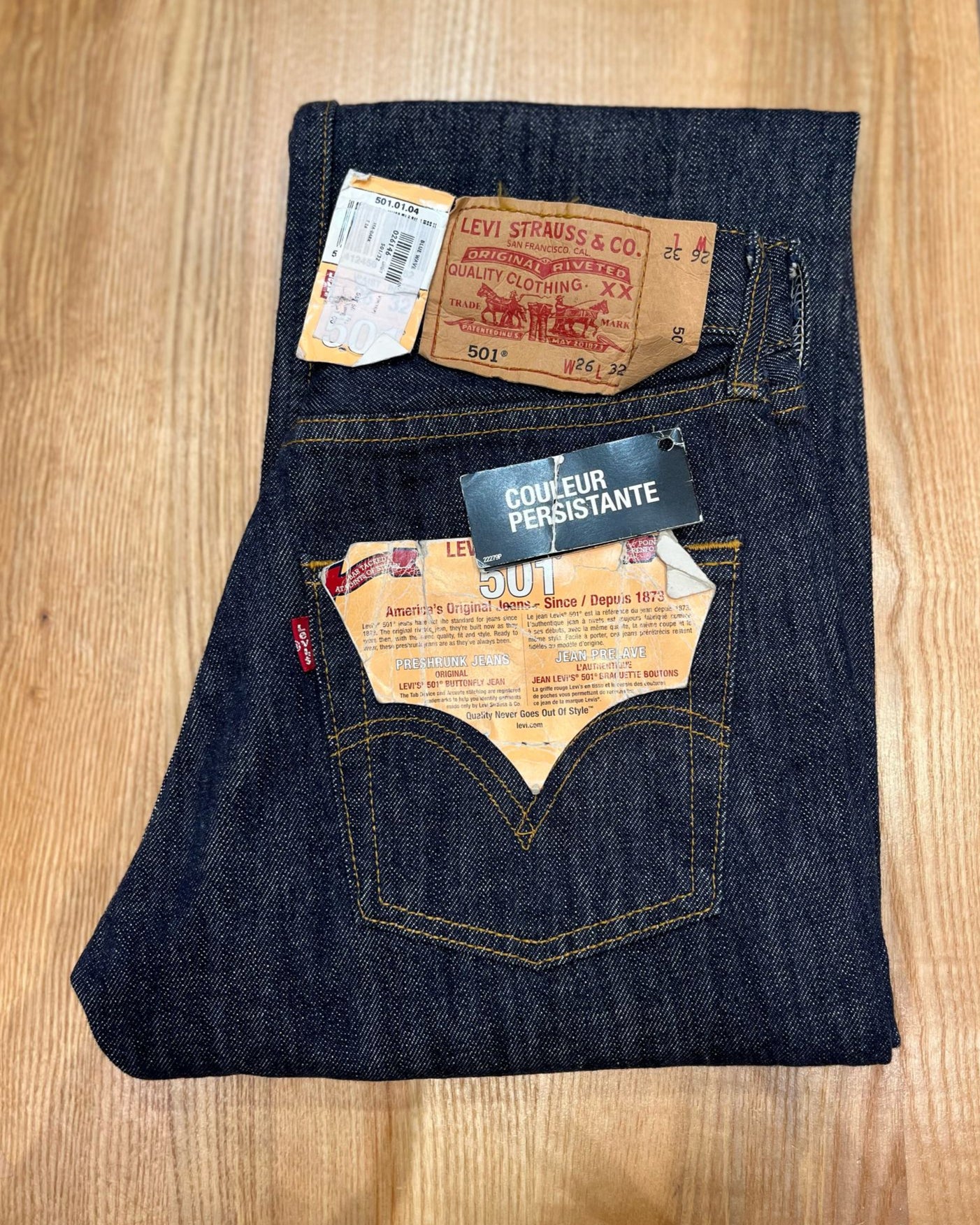 Jeans Levi's 501 W26 L32 - numéro 1H