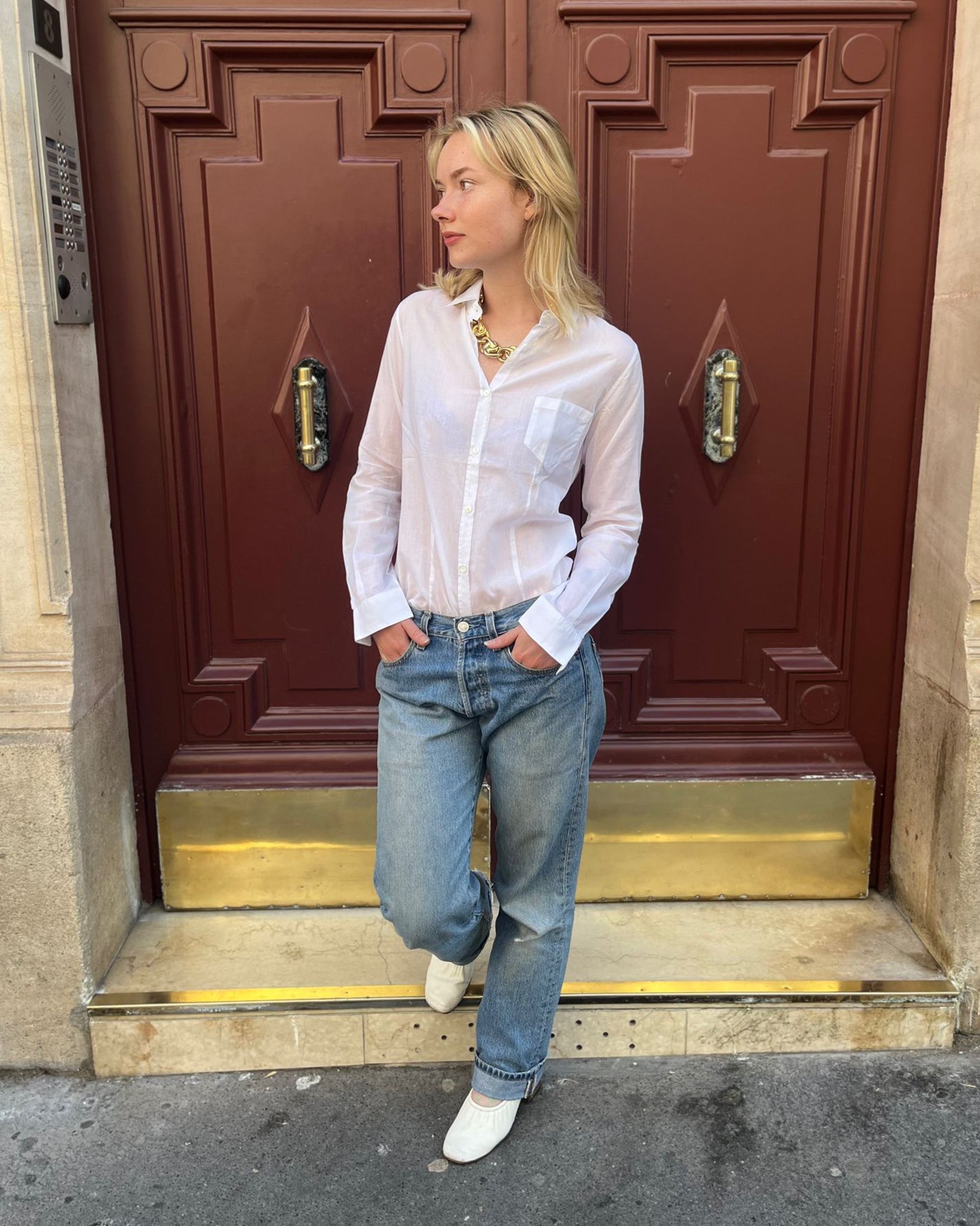 Chemise blanche Golden Goose