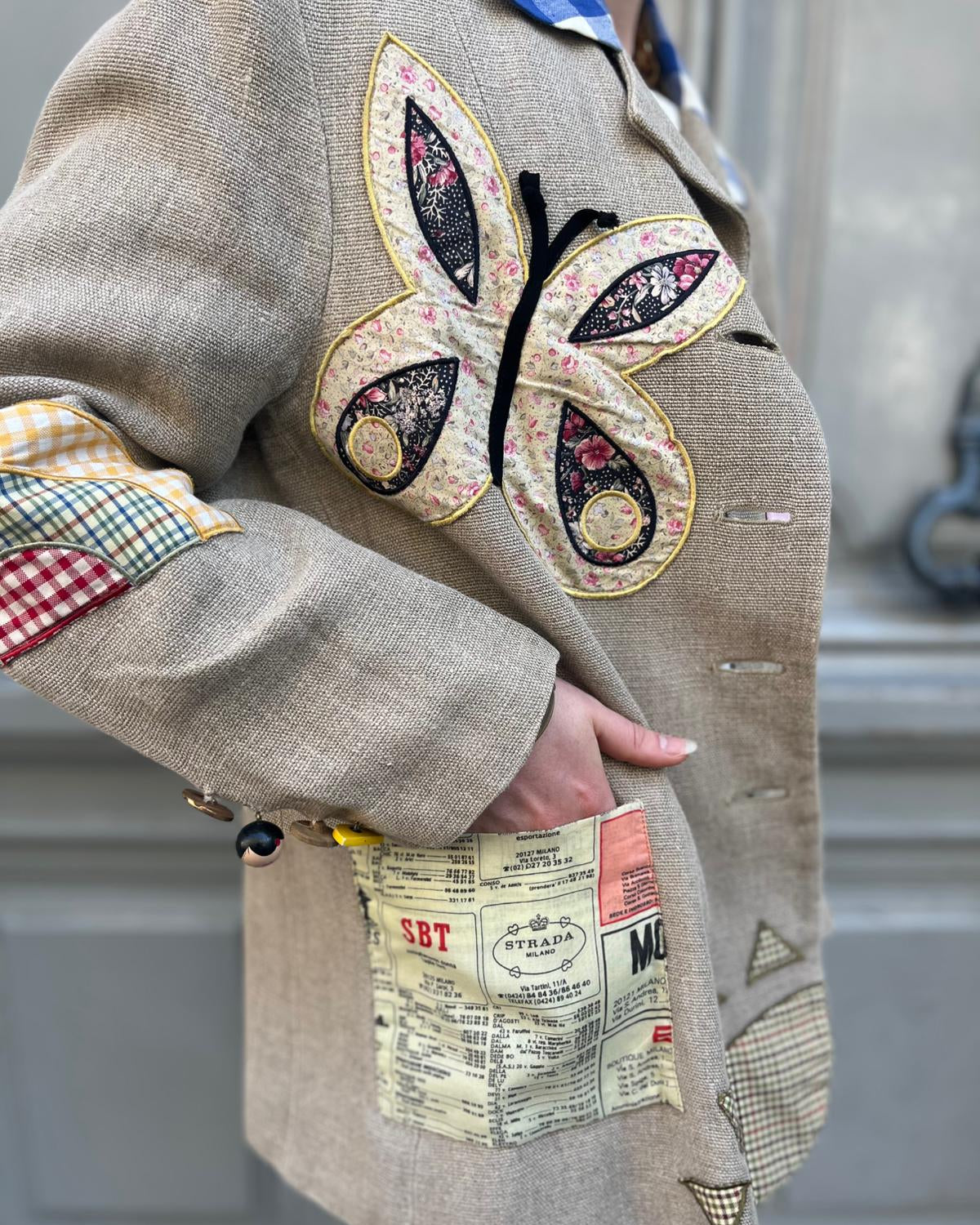 Veste patchwork Moschino