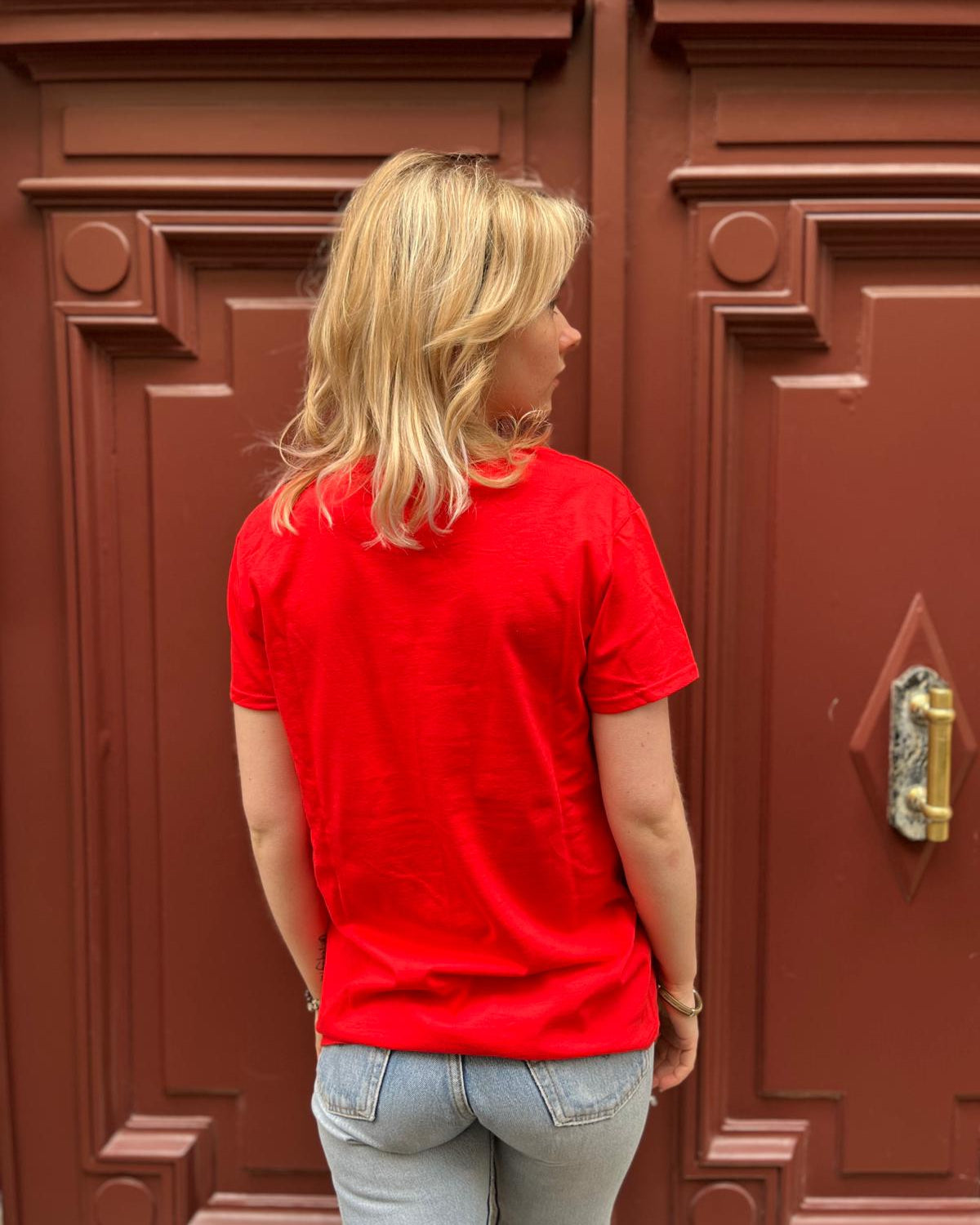 T-shirt rouge Fruit of the Loom