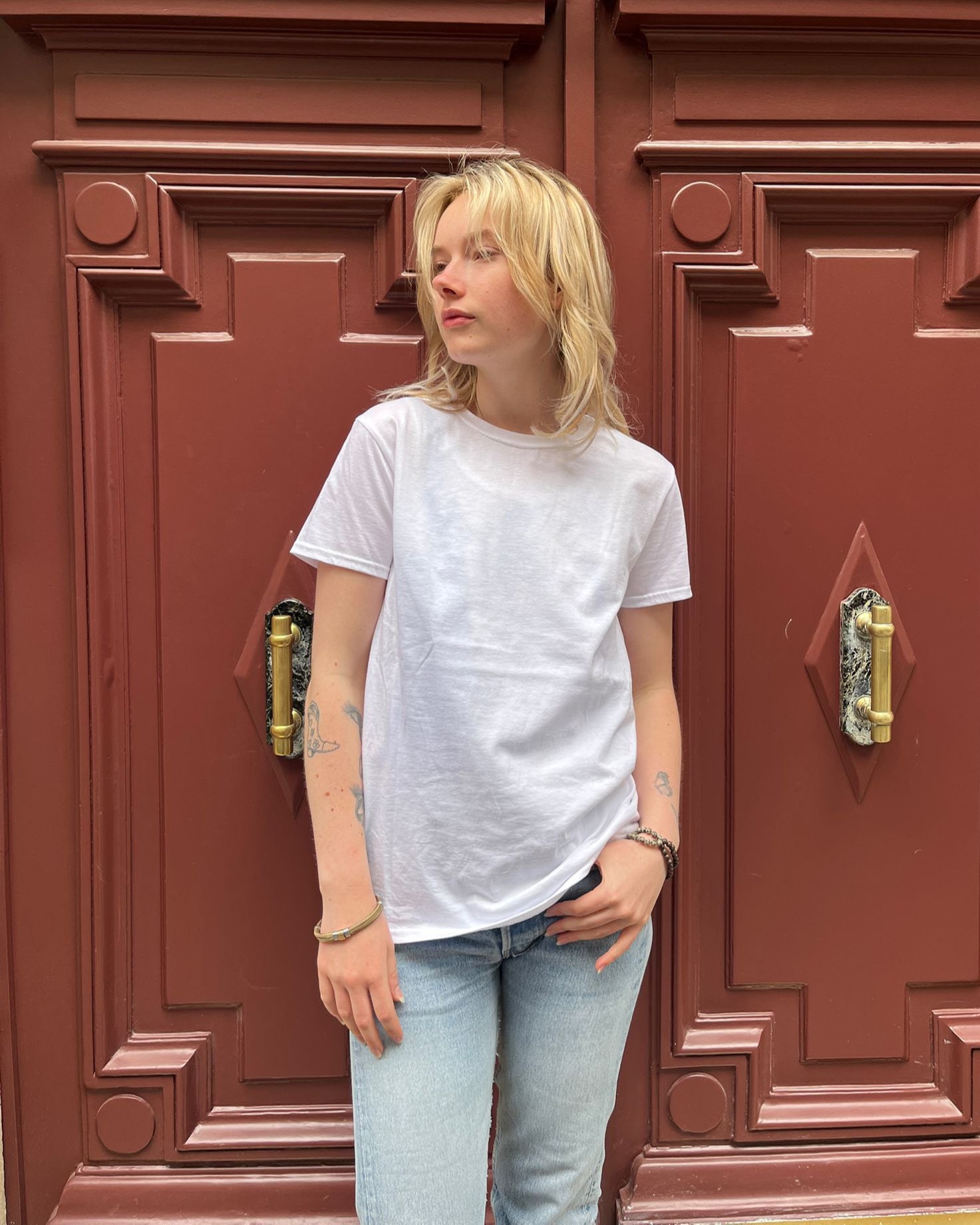 T-shirt blanc Fruit of the Loom