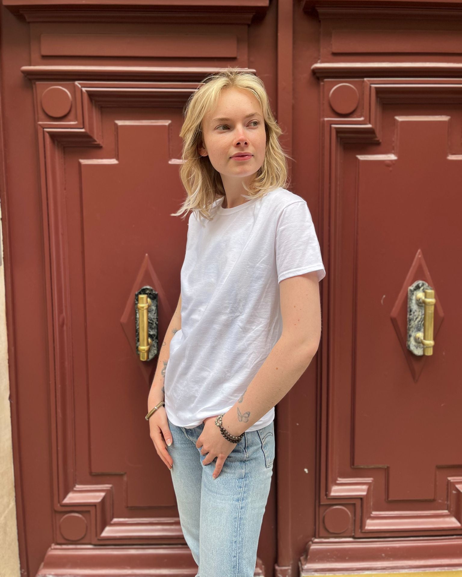 T-shirt blanc Fruit of the Loom