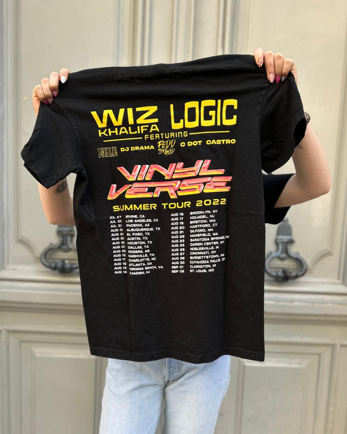 Tee shirt concert Wiz Khalifa