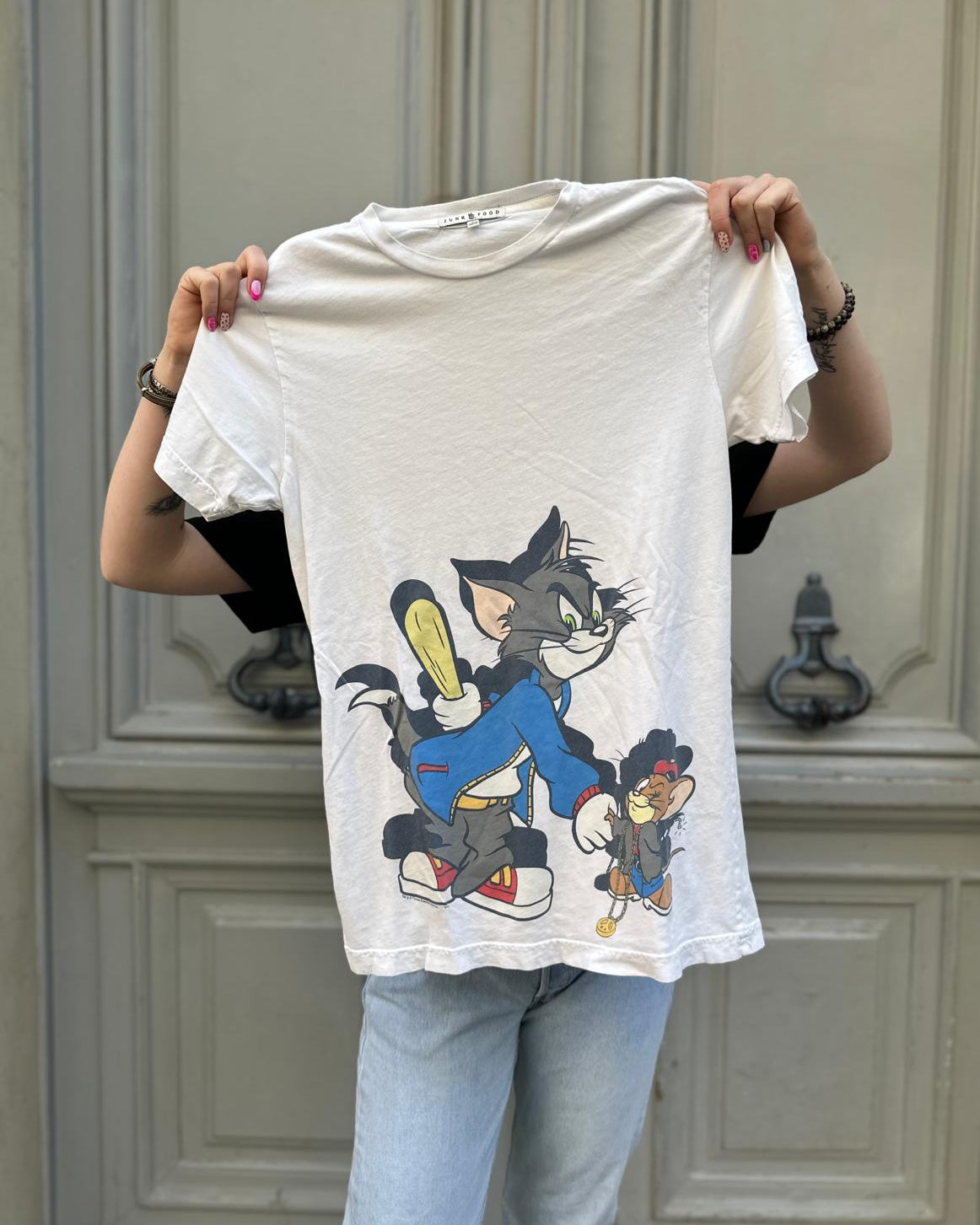 Tee shirt blanc Tom et Jerry