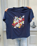 Tee shirt bleu marine Tom et Jerry