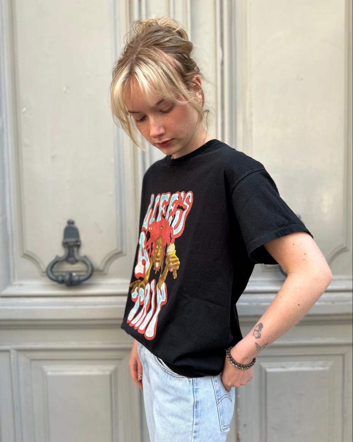 Tee shirt noir Life is a Trip