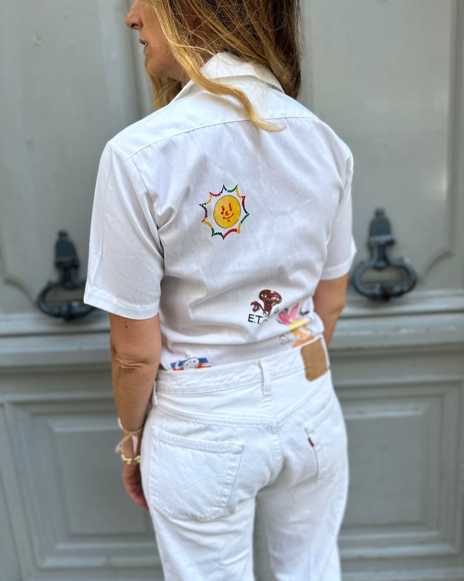 Chemisette blanche imprimé