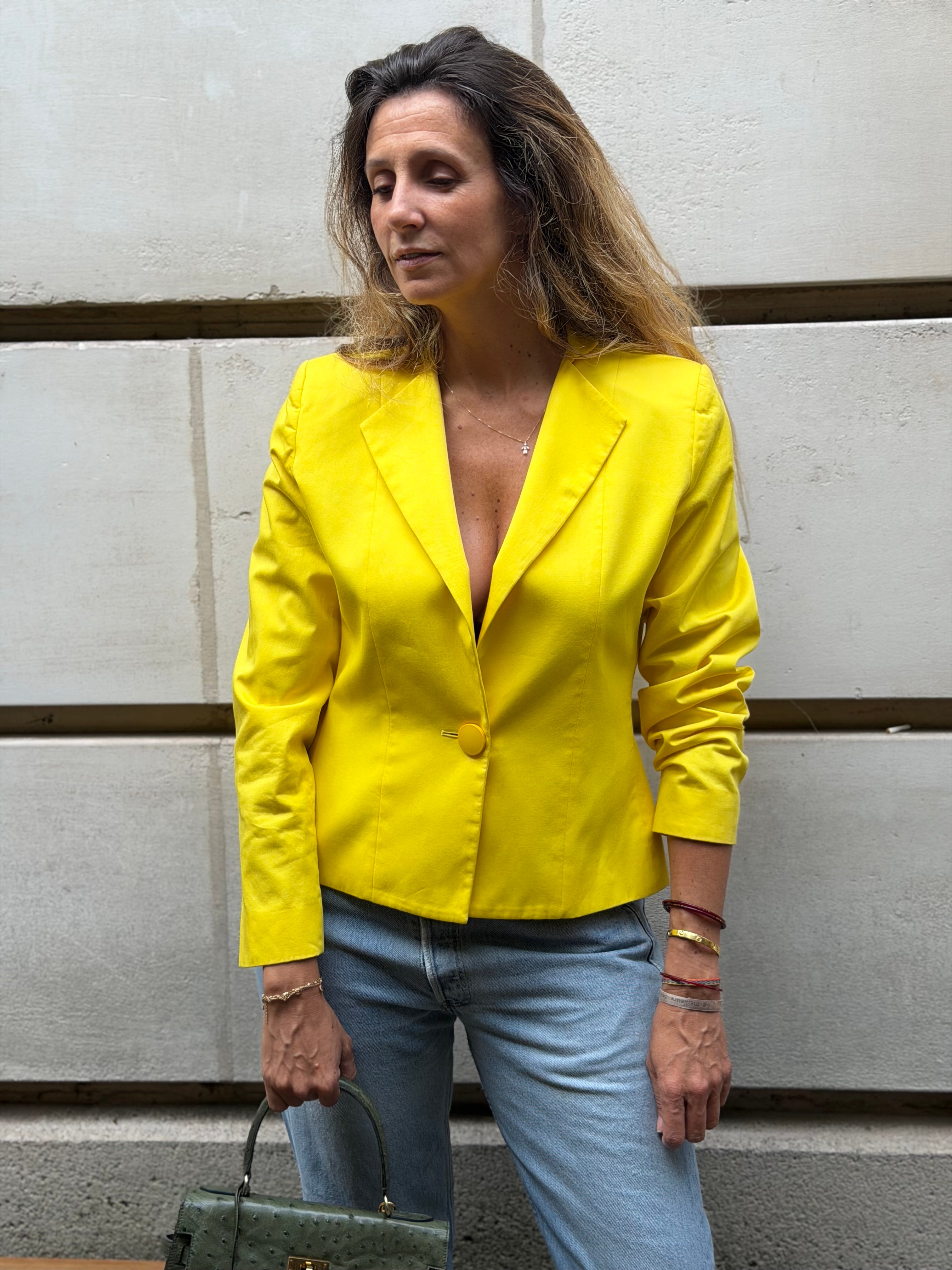 Veste Yves Saint Laurent variation jaune