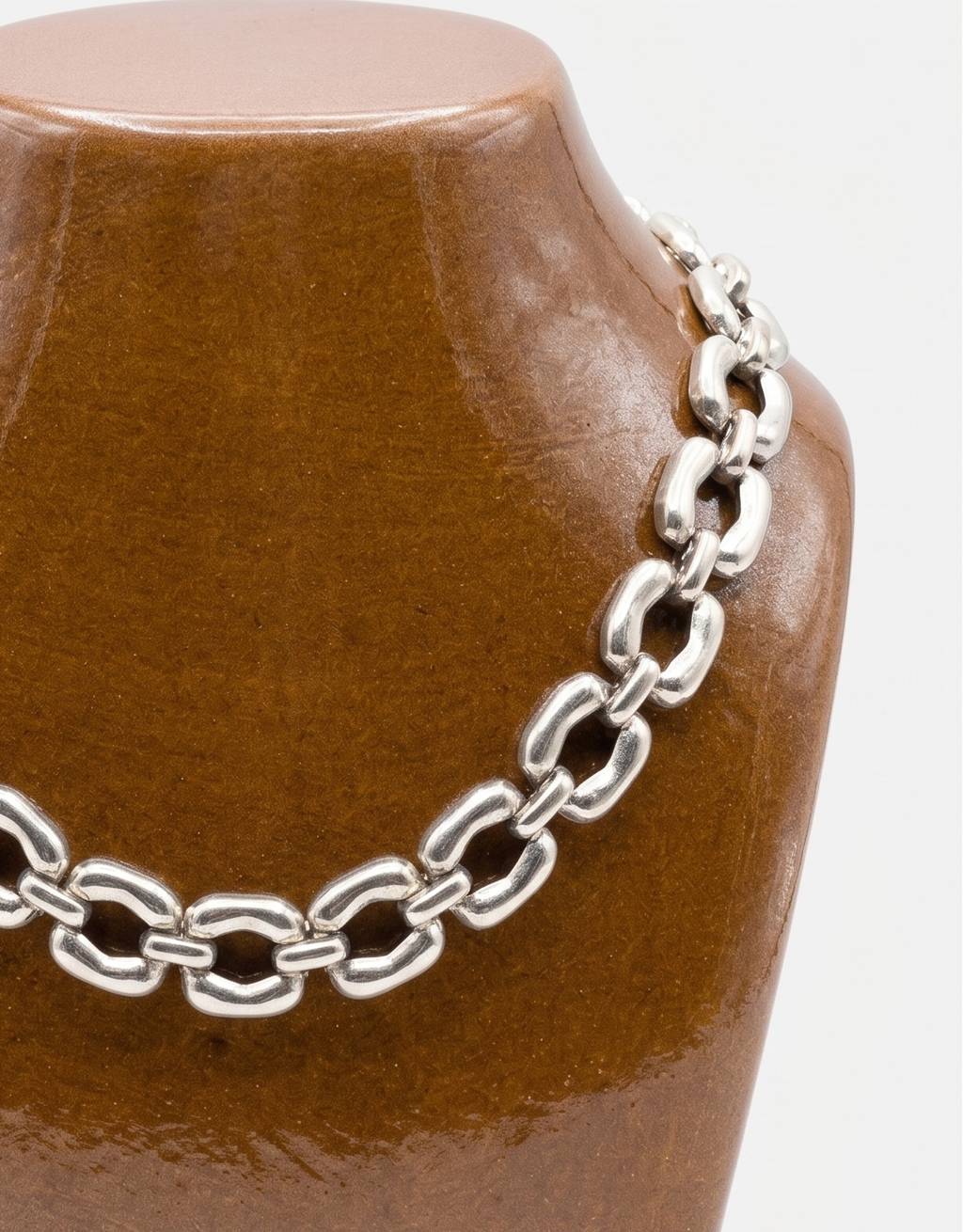 Collier Monet vintage argenté