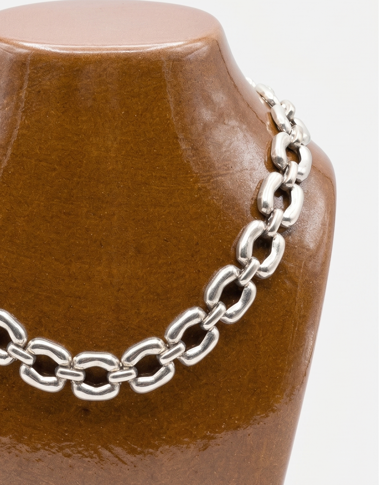 Collier Monet vintage argenté