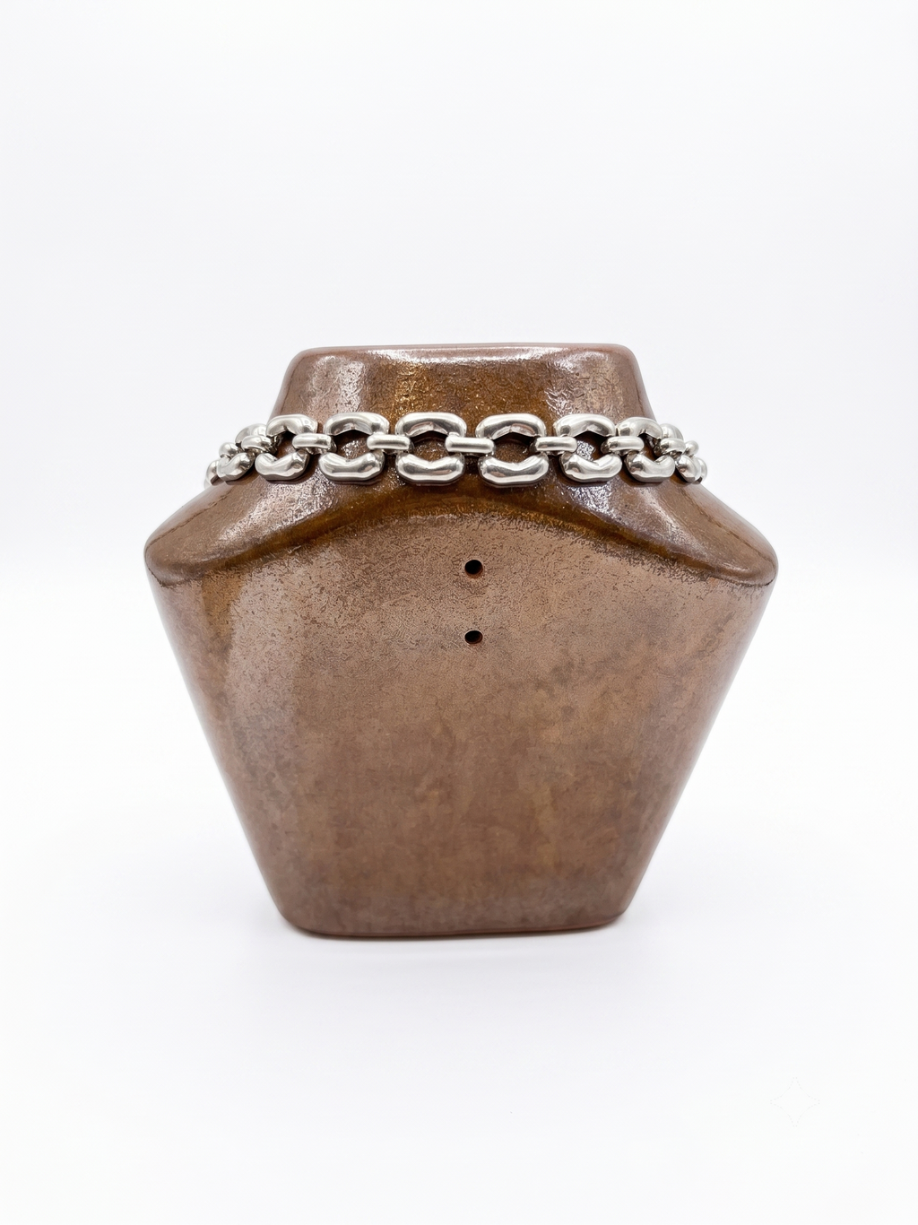 Collier Monet vintage argenté