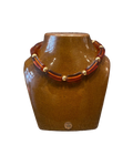 Collier en bakélite avec perle doré Napier