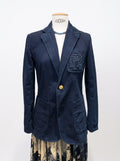 Blazer Ralph Lauren bleu marine brodé