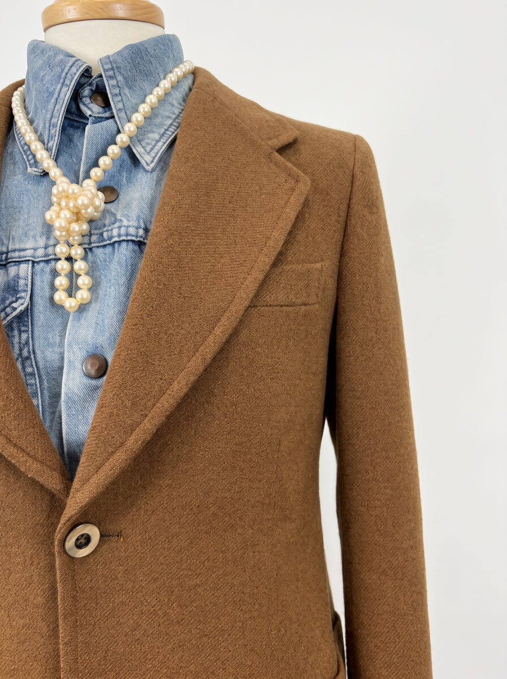Veste en laine marron