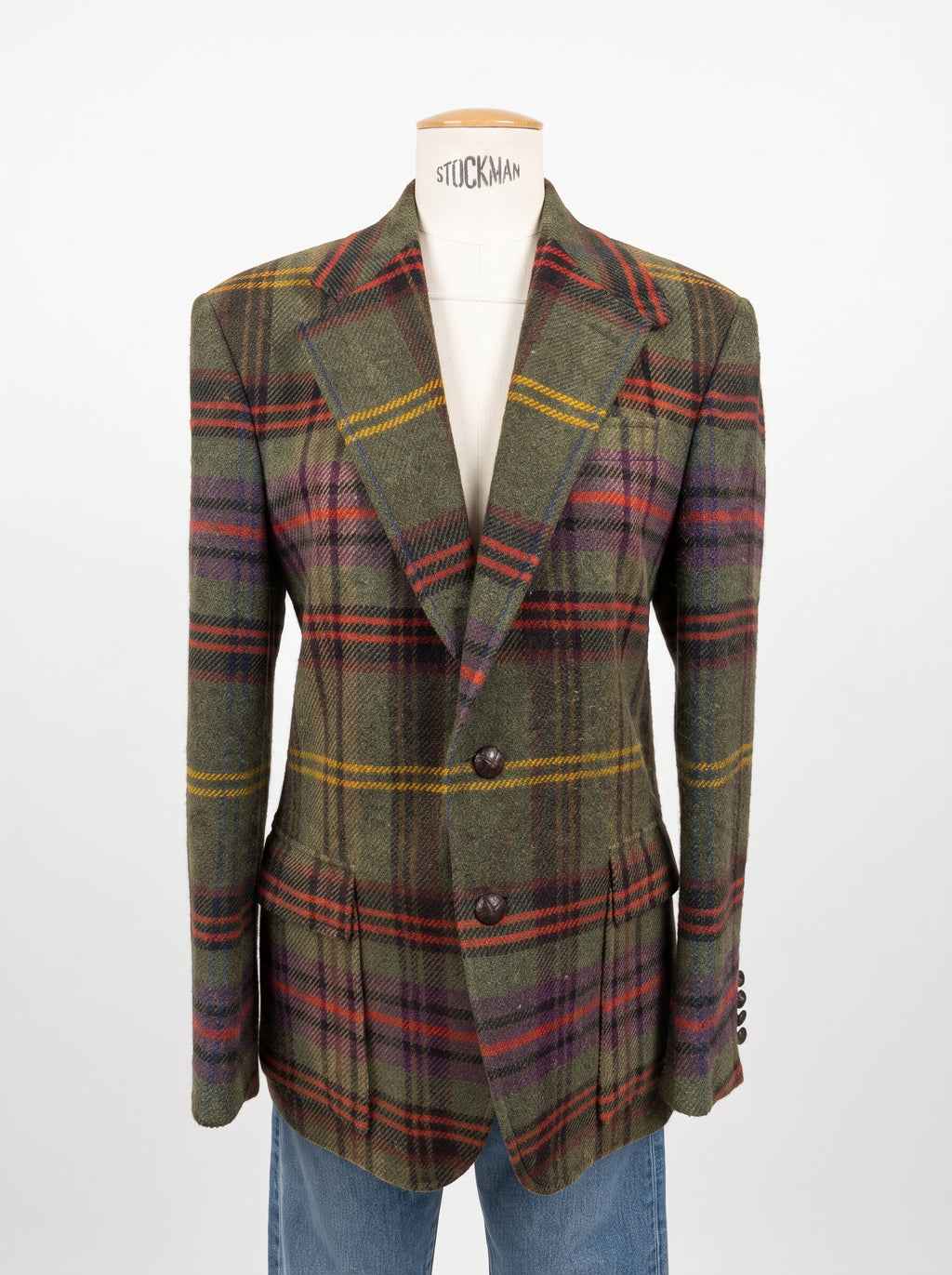 Blazer Ralph Lauren en laine à carreaux