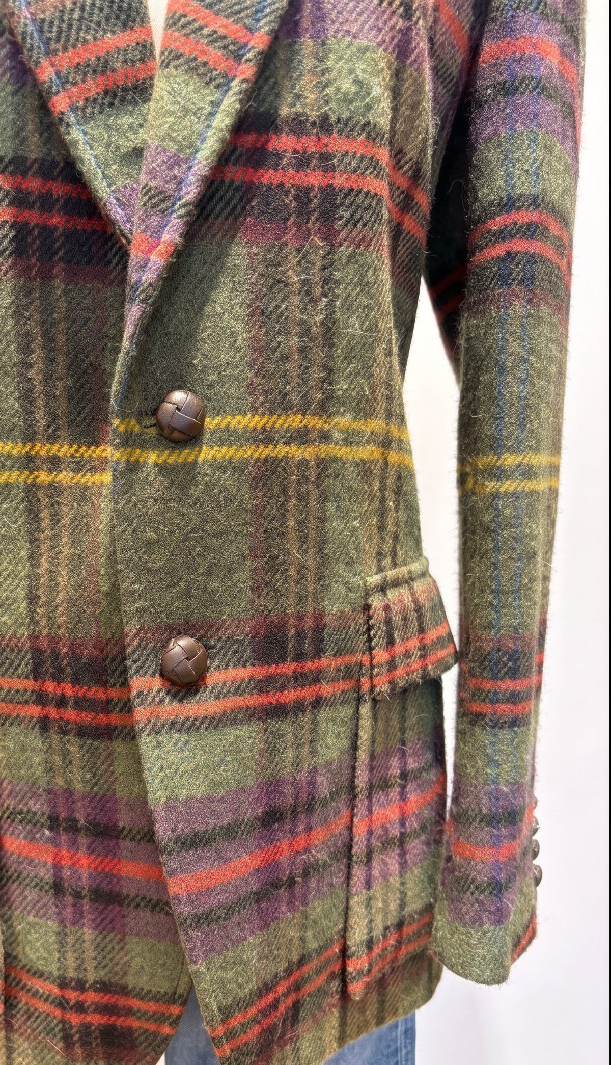 Blazer Ralph Lauren en laine à carreaux