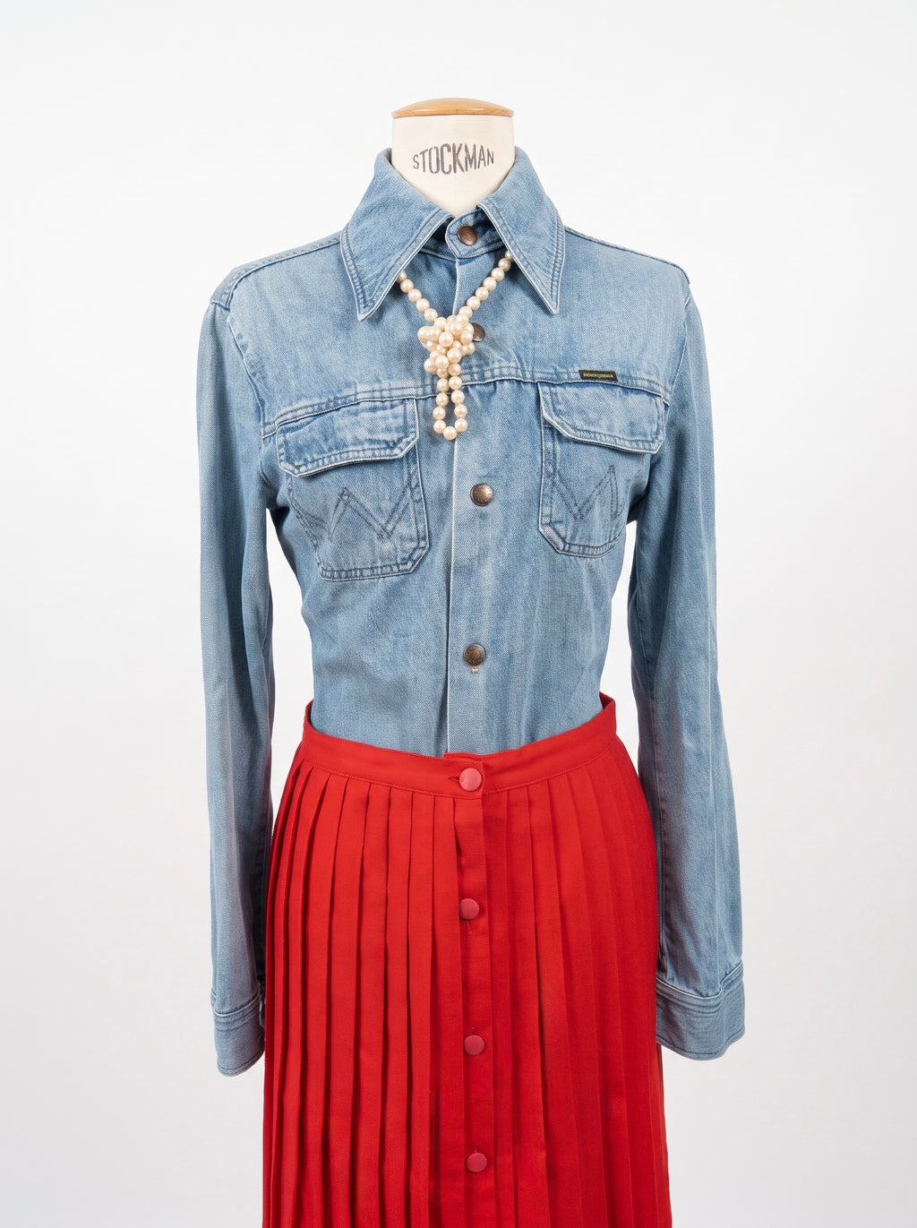 Chemise Wrangler en denim bleu clair